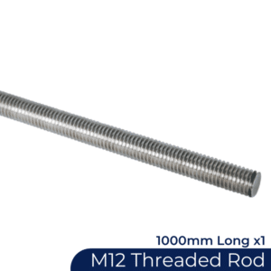 Slat Threaded Rod SS304 M12 1Thread 1000mm