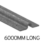 Slat Steel Sliding Gate Track 6000L