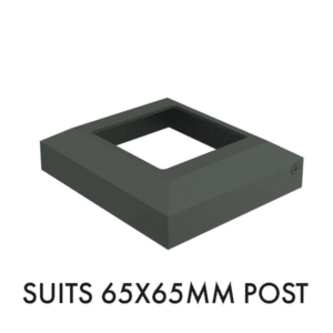 Flat Top Two Part Domical Cover Grey 65mm x 65mm