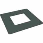 Flat Top Post Dress Ring Grey 50mm x 50mm