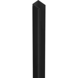 Aluminium Slat QS Fence Side Frame - 26mm x 25mm - 5800L