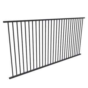 Flat Top PoolSafe Panel Black 1200H x 2450W