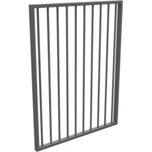PoolSafe Flat Top Gate - 1200H x 975W - Aluminium - MN