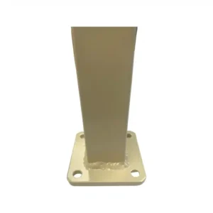 PoolSafe Post - 50x50mm x 1300mm - Aluminium - Base Plate - Cream