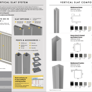 Vertical Pool Fencing Enclosure - Jo - Front, Rear Panels