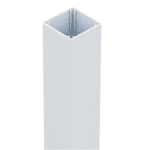 Flat Top Heavy Duty Post White 65mm x 65mm x 2400L