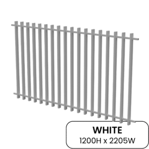 Barr Panel White 1200H x 2205W