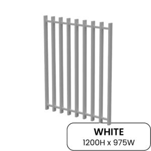 Barr Gate White 1200H x 975W