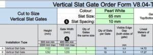 Custom Vertical Slat Double Gate – Martin Custom Vertical Slat Double Gate – Martin - DIY Fencing Supply. - Perth - Instant Quote - Live Support