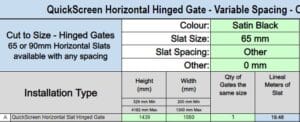 Custom Slat Gate - Gregg Whitehall Custom Slat Gate - Gregg Whitehall - DIY Fencing Supply. - Perth - Instant Quote - Live Support