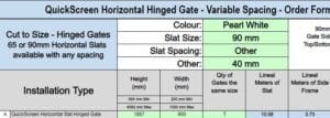 Custom Slat Gate - Mike - W Custom Slat Gate - Mike - W - DIY Fencing Supply. - Perth - Instant Quote - Live Support