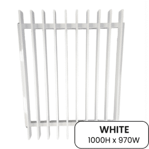 CUSTOM - BLADE Gate 790mmW x 2030H - White - VJ