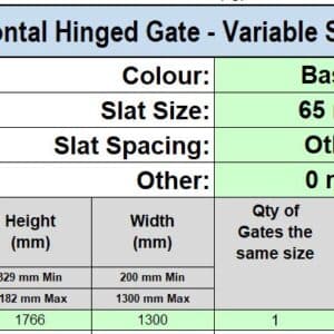 Custom Slat Gate - No Gaps - Paul