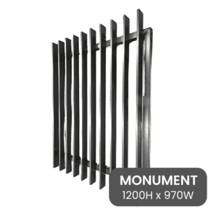 PoolSafe BLADE Gate 920mmW x 1200H - Aluminium - MN