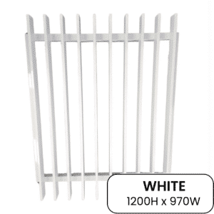 PoolSafe BLADE Gate 920mmW x 1200H - Aluminium -W