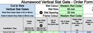 Custom Slat Gate - Ivan - WRC Custom Slat Gate - Ivan - WRC - DIY Fencing Supply. - Perth - Instant Quote - Live Support