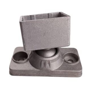 a metal object with a square object