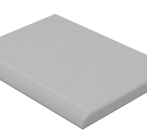 a white rectangular object with a white background