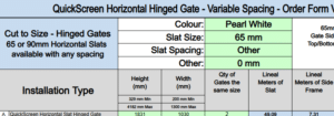 Custom Slat Double Gate – Logan - White - No GAP Custom Slat Double Gate – Logan - White - No GAP - DIY Fencing Supply. - Perth - Instant Quote - Live Support