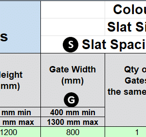 Custom - Vertical Slat Gate – DOM