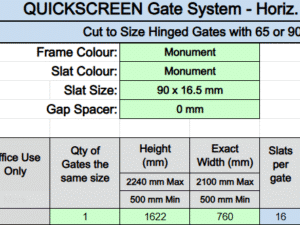 Custom - Horizontal Slat Gate – James - MN Custom - Horizontal Slat Gate – James - MN - DIY Fencing Supply. - Perth - Instant Quote - Live Support
