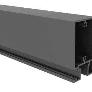 QS GATE- 65×50 HORIZ RAIL-4800mm- BASALT