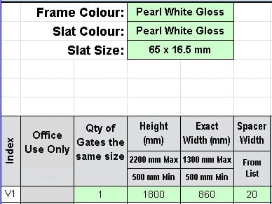 Custom - Vertical Slat Gate - Dave - White Custom - Vertical Slat Gate - Dave - White - DIY Fencing Supply. - Perth - Instant Quote - Live Support