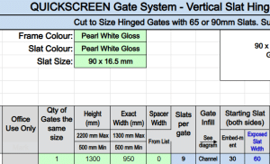 Custom - Vertical Slat Gate and Fence - Charles - Pearl White Custom - Vertical Slat Gate and Fence - Charles - Pearl White - DIY Fencing Supply. - Perth - Instant Quote - Live Support