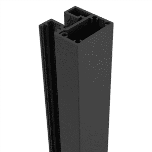 Slat Quickscreen Gate Side Frame Black 50mm x 50mm x 4200L