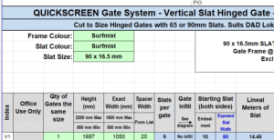 Custom - Vertical Slat Gate - Chris - Surfmist Custom - Vertical Slat Gate - Chris - Surfmist - DIY Fencing Supply. - Perth - Instant Quote - Live Support