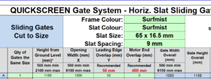 Cut to Size - Horizontal Slat Sliding Gate – Matt - SM - DIY Fencing Supply. - Perth - Instant Quote - Live Support