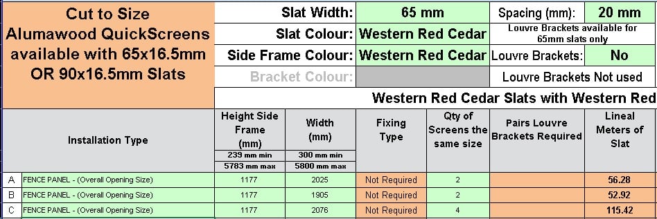 Custom - Horizontal QS Slat Fence - Daryna - WRC Custom - Horizontal QS Slat Fence - Daryna - WRC - DIY Fencing Supply. - Perth - Instant Quote - Live Support