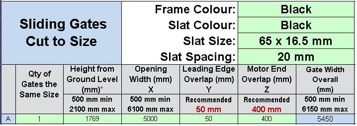 Cut to Size - Horizontal Slat Sliding Gate – Sam - Black Cut to Size - Horizontal Slat Sliding Gate – Sam - Black - DIY Fencing Supply. - Perth - Instant Quote - Live Support