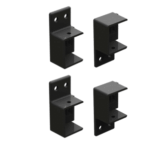 FastFit- Bracket OPEN- 40x40mm-4PK-Black