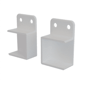Batten - Bracket - HRZ OPEN - WHITE