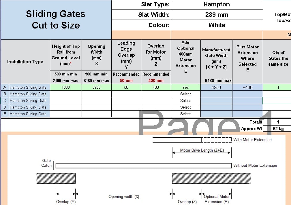 Custom - Hamptons Slat Sliding Gate - Paul Custom - Hamptons Slat Sliding Gate - Paul - DIY Fencing Supply. - Perth - Instant Quote - Live Support