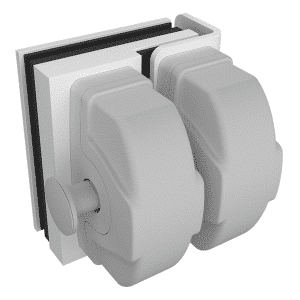 Latch Kit - Pool Gate to Wall - MATT WHITE