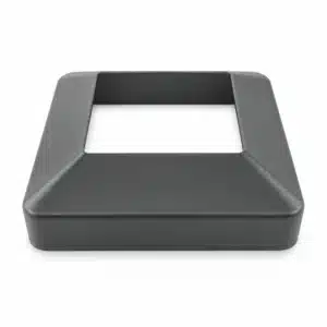 Flat Top Raised Base Cover Black 65mm x 65mm