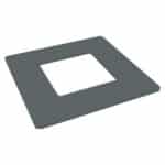 Flat Top Post Dress Ring White 50mm x 50mm
