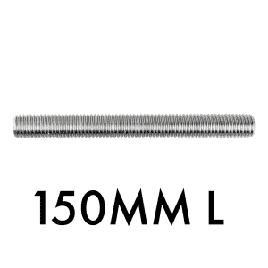 150mm TREADED ROD - M12
